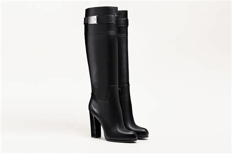 dior black leather boot with tassels|Dior women's designer boots.